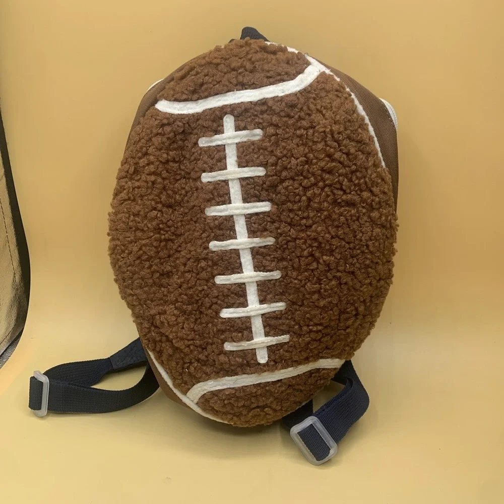 New Football Shaped  backpack Adjustable Straps Toddler Size